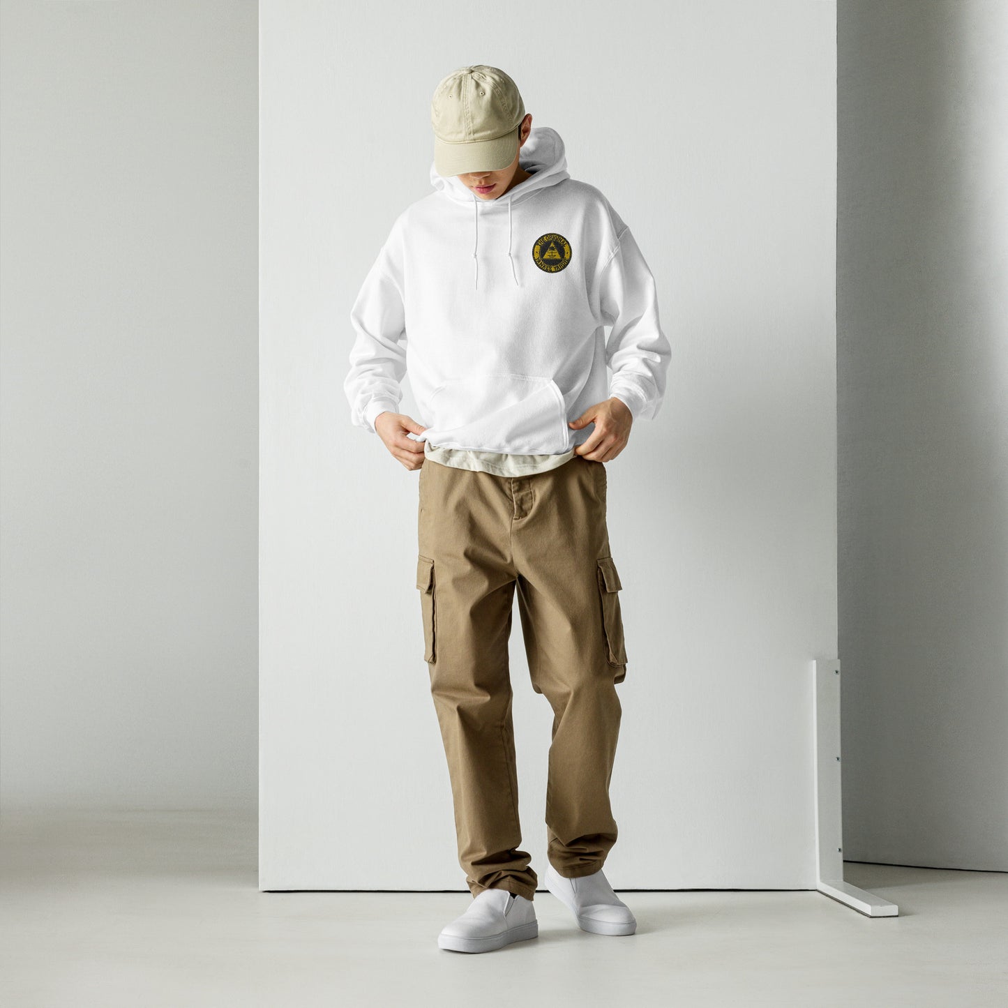 Brickwear Hoodie with Embroidered Patch